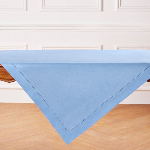 Solino Home 100% Pure Linen Table Throw for Summer Dining, Classic Hemstitch - Picture 163 of 164