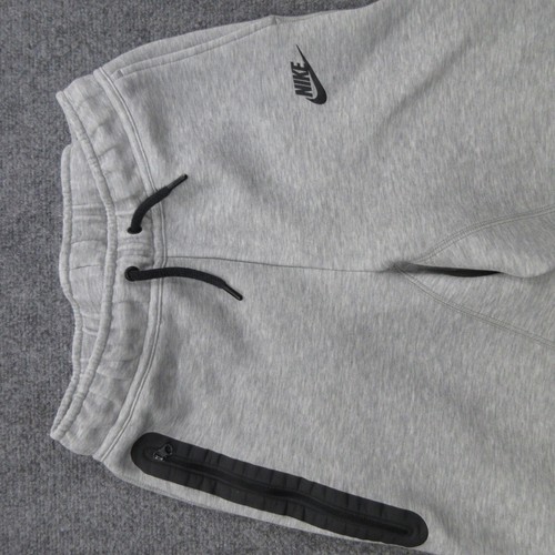 Nike Pants Boys Large Grey Fleece Jogger Tech Drawstring Tapered Sweatpants - Picture 2 of 14