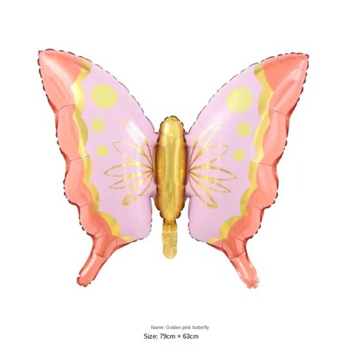 Birthday Party Decoration Purple Butterfly Helium Balloon - Picture 3 of 13