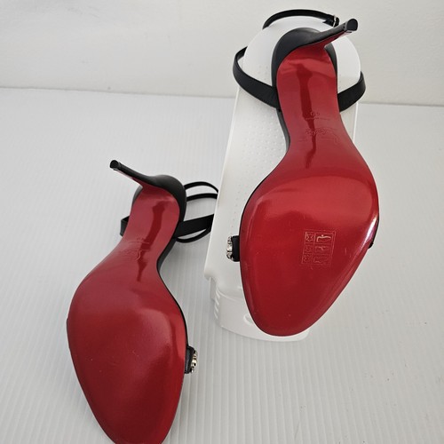 Christian Louboutin Loubigirl Spike 4.25" High Heel Sandal Black Sz 40 US 8 NWOB - Picture 6 of 14