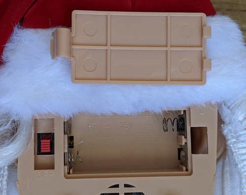 Telco Talking Santa Head Face Movimiento Activado Musical Canto 1995 *VER VIDEO* - Imagen 6 de 8