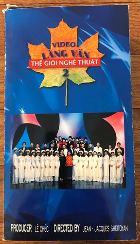 LANG VAN VIDEO THE GIOI NGHE THUAT TWO (2) VIETNAMESE MUSIC VHS TAPES MC VIET - Picture 1 of 8
