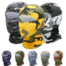 Tactical Camo Balaclava Breathable UV Protection Full Face Mask Hunting Sun Hood