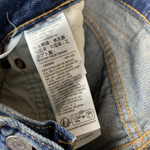🚨 ¡NUEVO! Jeans Levis 501xx 30X34 150 Aniversario Hombre Azul Botón Recto Mosca - Imagen 9 de 16