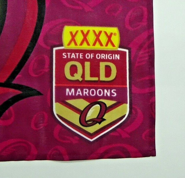 QRL State of Origin QUEENSLAND Maroons Car Flag 49cm X 30cm for sale online eBay