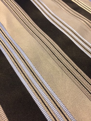 Fabric Remnant Panel 100% Pure Silk Brocade 33”x45” Color Blocks #20 - Picture 7 of 10