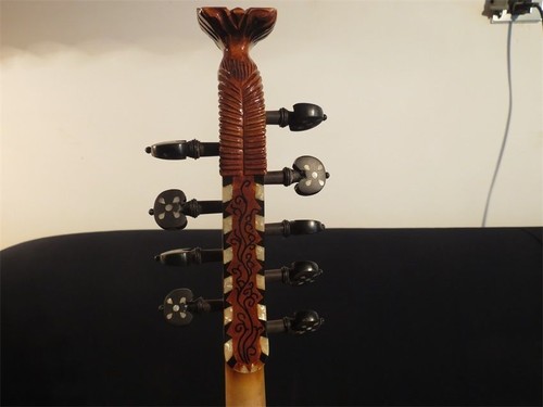 Deluxe fancy Norwegian Hardanger fiddle 16 1/2" viola (4*5) 9 strings #12919 - Picture 10 of 11