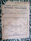 Division 1 National Team Competitions Football Programmes