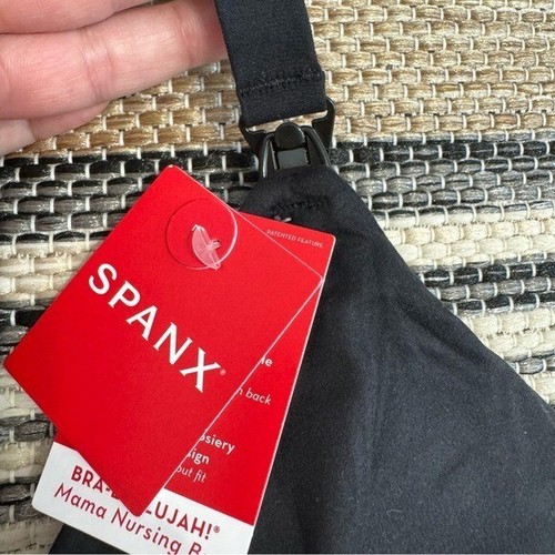 Spanx Bra-llelujah Mama Nursing Bra Very Black Size XL - Picture 3 of 12