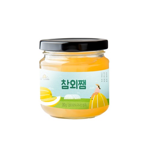 YELLONG Korean Melon CHAMOE Jam, Preserve Fruit Spread 280g / 9.8oz Origin Korea - 第 1/4 張圖片