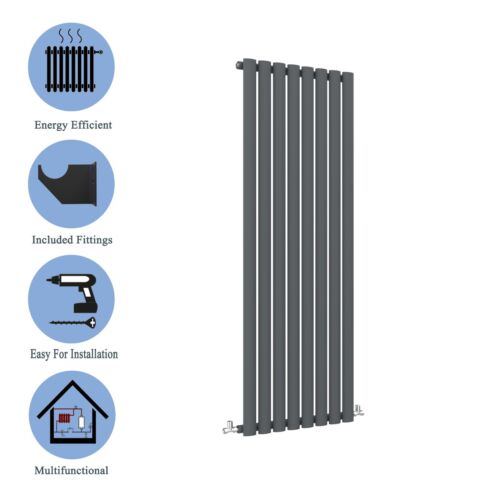 Designer Oval Column Flat Panel Radiator Horizontal Vertical Central Heating Rad - Picture 128 of 387