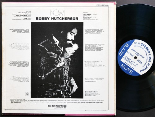 BOBBY HUTCHERSON Now! LP BLUE NOTE BST 84333 US 1970 Stanley Cowell Harold Land - Picture 2 of 2
