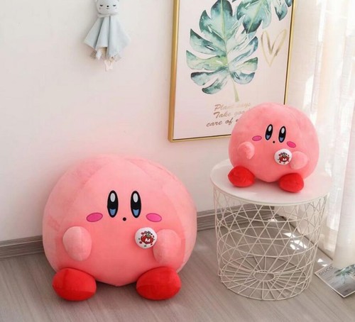New Giant Badge Star Kirby Plush Doll Big Soft Cartoon Pillow Anime Stuffed Toy - Picture 7 of 7