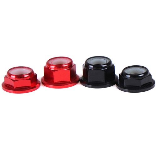 5Pcs M5 Aluminum Flange Nylon Nut Low Profile CW CCW Anti-Loose Insert lockA;k; - Picture 1 of 12