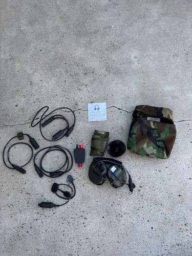 MSA SORDIN OD 75311 Single Comm Maritime Headset w/ PTT, Cables, & Pouch