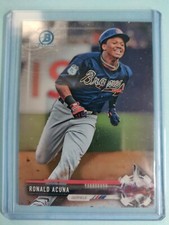 2017 Bowman Chrome Draft Ronald Acuna Jr. #BDC-39 Braves Rookie