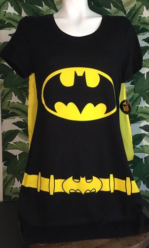 Batgirl DC Comics T-Shirt Kostüm Cosplay Halloween gelb Cape Damen klein - Bild 2 von 11