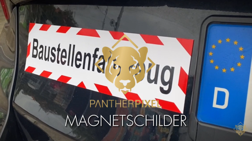 Ihr Wunschtext Magnetschild Auto Anpassen Individuell Magnetfolie Geschenkidee - Vídeo 1 de 1