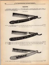 1908 PAPER AD 4 PG Van Camp Striaght Razor CVC Favorite Quigley's Best Ben Hur +