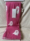 Cupcakes and Cashmere Halloween PINK Ghost Throw Blanket Viral Reversible