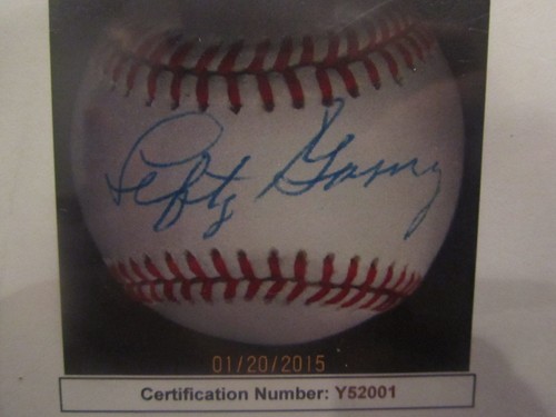 Von Lefty Gomez signierter offizieller American League (braun) Baseball - PSA & JSA - Bild 9 von 12