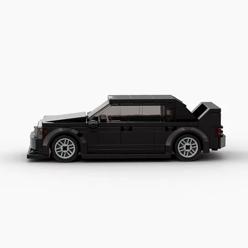 Mercedes-Benz W201 | Black | Building Brick Set MOC - 164 Pieces UK - Picture 2 of 9