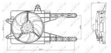 FAN, RADIATOR FOR FIAT LANCIA NRF 47247