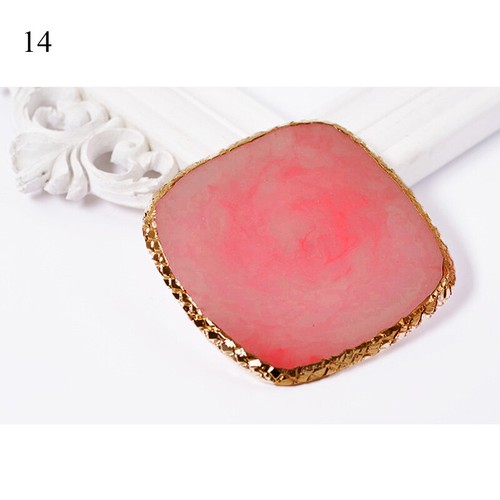 Nail Art Ring Palette Harz Achat Platte UV Gel Politur Mischen UK Schmuck Display* - Bild 49 von 51