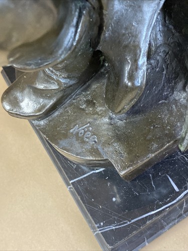 Statua bronzo Dalou guerriero romano Le Devoir scultura statua marmo Noee - Foto 5 di 7