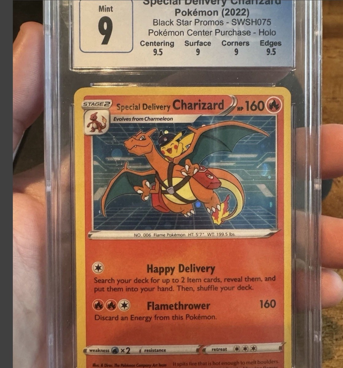 ポケモンカード Special Delivery Charizard 海外プロモ PSA 6 Pokemon Special Delivery Charizard SWSH075 Promo Pop