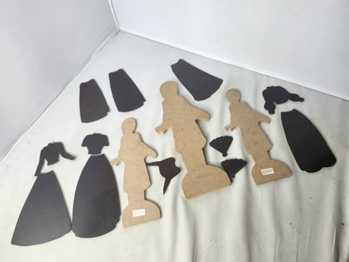 Disney Frozen Elsa Anna Magnetic Magnet Fashion Dress Up Wooden Paper Doll Lot - Picture 10 of 14