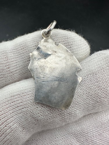 ANTIQUE 19th century Pendant carved SILVER 84 traveling amulet russian souvenir - Picture 8 of 18