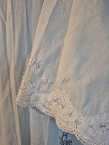 Barbizon Vintage Blue Cotton Blend Princess Nightgown Size Med /Lrg Cottagecore - Bild 2 von 5