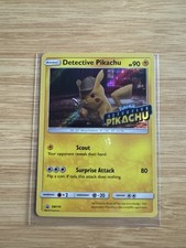 Detective Pikachu SM170 Stamped Holo Black Star Promo Pokemon Card!
