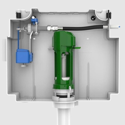 Dudley Vantage concealed cistern dual flush with side inlet. 320433 PVAWHS320433 - Picture 4 of 9