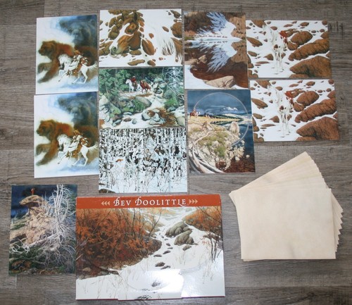 Bev Doolittle 10 Blank Greeting Cards And 12 Envelopes by Leanin' Tree open box