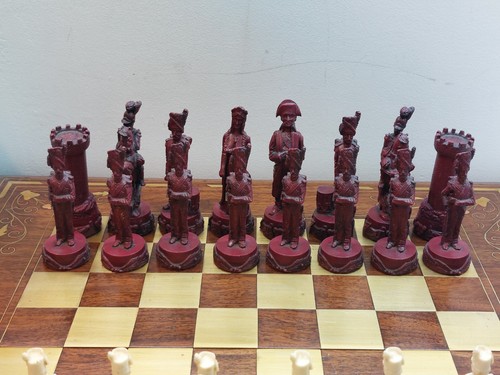 Juego de ajedrez napoleónico vintage - Imagen 9 de 21