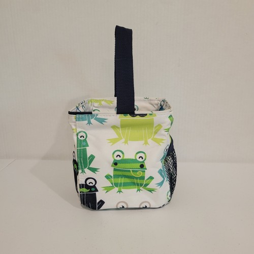 Thirty One Littles Carry All Caddy Hop To It 6"x6" Mini Tote Frogs - Picture 2 of 6
