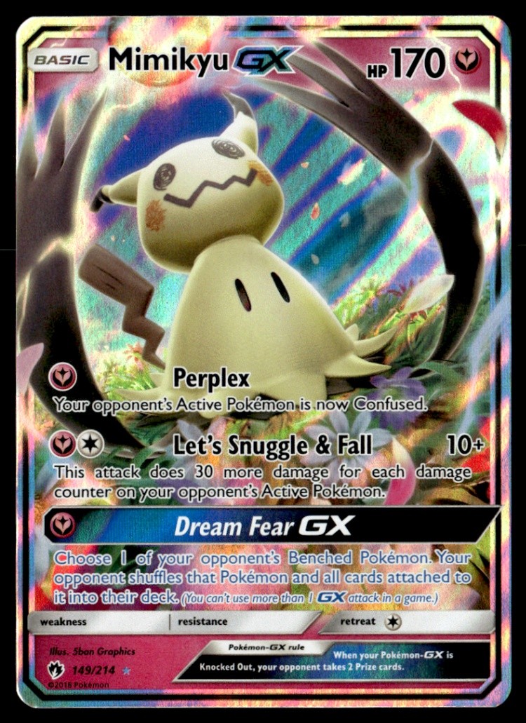 Mimikyu GX Ultra Rare SM - Lost Thunder 149/214 NM Pokémon TCG