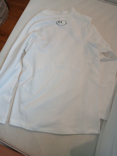 Camiseta de compresión Under Armour blanca juvenil talla pequeña, nueva con etiquetas - Imagen 5 de 5