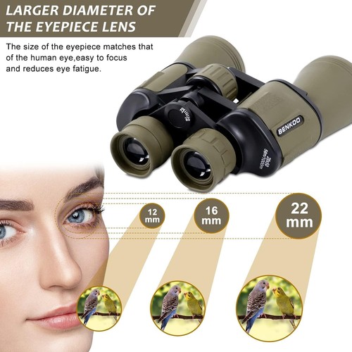 20x50 High Power Binoculars for Adults HD Waterproof Binoculars with BAK4 Prism - Picture 4 of 8