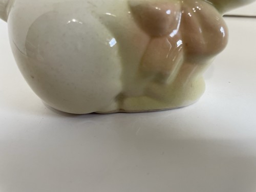 Vintage Ceramic Curly Sheep Lamb Planter - Picture 9 of 9