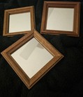 Set of 3 Vintage HOMCO Wood Mirrors