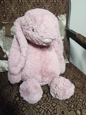 Jellycat Bashful Pink Bunny Tulip Extra Large Plush Stuffed Animal 22” [READ]