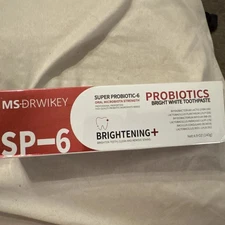 MS Drwikey SP-6 Probiotic Bright White Whitening Toothpaste 4.9oz 140g Brighten