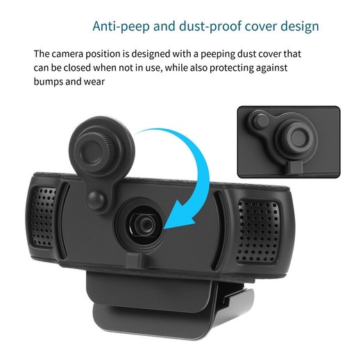 Compact Silicone Webcam Cover for Logitech C920 C922 Series for Privacy - Zdjęcie 6 z 12