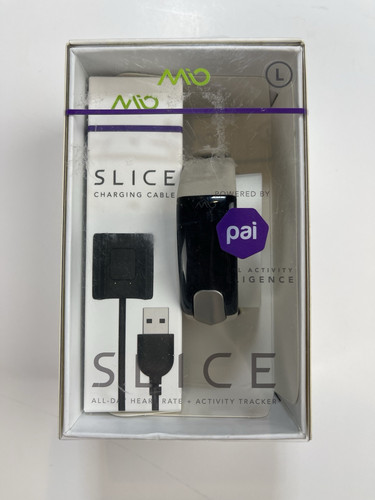 Mio Slice Cardiofrequenzimetro + Activity Tracker + Formica Sonno + Large + Grigio Pietra NUOVO - Foto 1 di 5