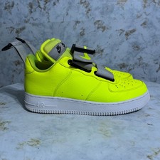 Nike Air Force 1 Utility Volt Men's Size 8 Shoes Green Gray Classic Low Sneakers