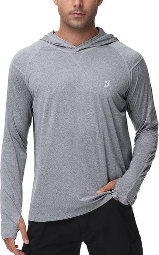 Roadbox Mens UPF 50+ Fishing Shirts, Long Sleeve UV Sun Hoodie, Hiking Running S - Picture 7 of 12
