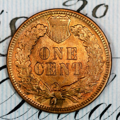 * 1894 * SOLID+ GEM BU MS INDIAN HEAD PENNY * FROM ORIGINAL COLLECTION - Picture 2 of 3